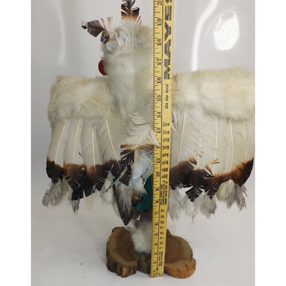Navajo Native American signed Eagle Dancer Kachina Doll - Large - 22" tall ! - Picture 11 of 16